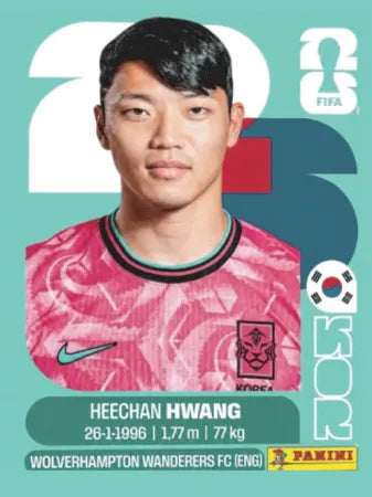 KOR 19 - Heechan Hwang - Korea Republic