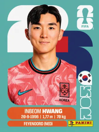 KOR 11 - Inbeom Hwang - Korea Republic